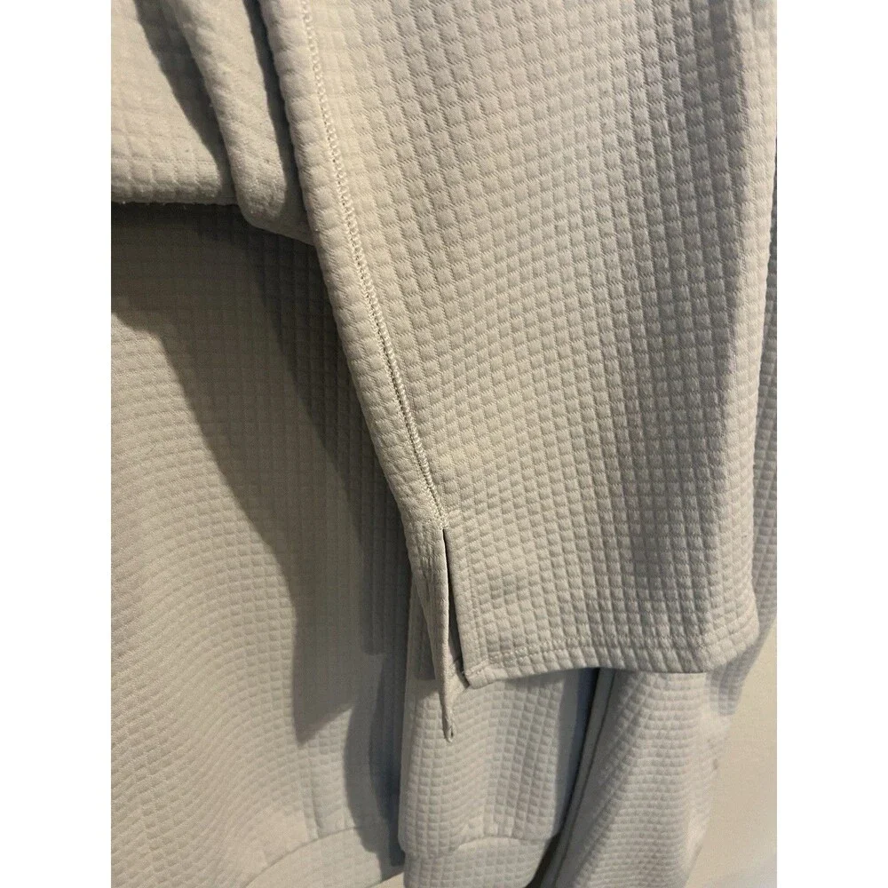 BoohooMAN Gray Waffle 2-Piece Sweatsuit Hoodie & Tapered Pants XL